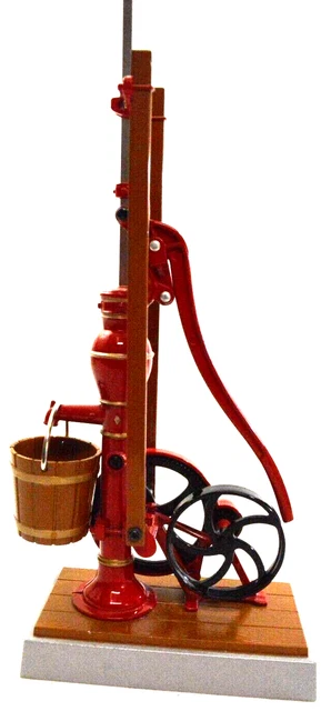 Ertl-Die Cast Pump Jack 4553 Red with Bucket  1/7 Scale