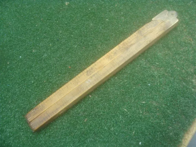 Vintage Stanley Sweetheart 36" Rule No. 66 1/2 Boxwood Tools Woodworking