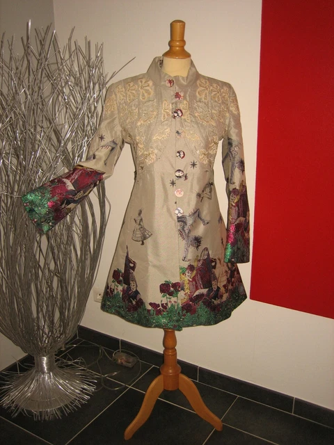 SUPERBE MANTEAU BROD EMBROIDERED COAT DESIGUAL LE CIRQUE DU