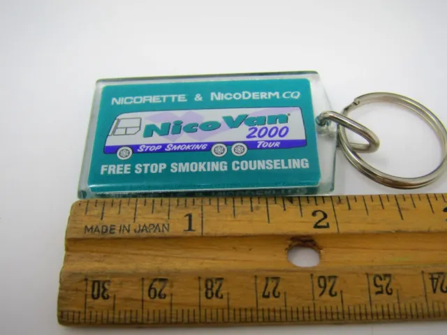 2000 Keychain: Nicorette NicoDerm CQ Stop Smoking Van 3