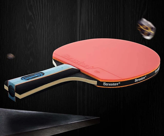 Senston Professional Table Tennis Bats 2 Player Set with Ping Pong Racket Case, 2