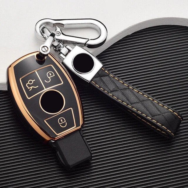 3 Buttons TPU Car Key Case Cover For Mercedes Benz C200L GLC C260L GLA GLE CLA