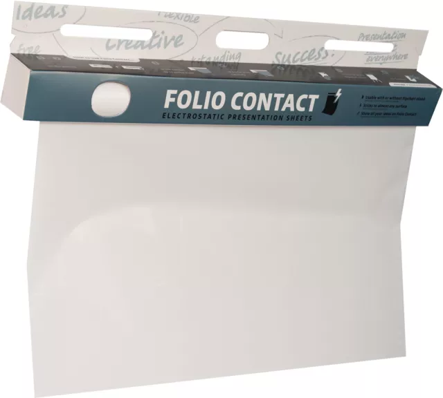 Folio Contact Whiteboard Folie 60x80cm 25 Blatt weiß elektrostatisch haftend