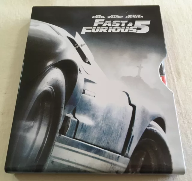 Fast & Furious 5 (2011) - Metal Slipcase Blu-Ray/DVD | Rare | Region B/4 | VGC