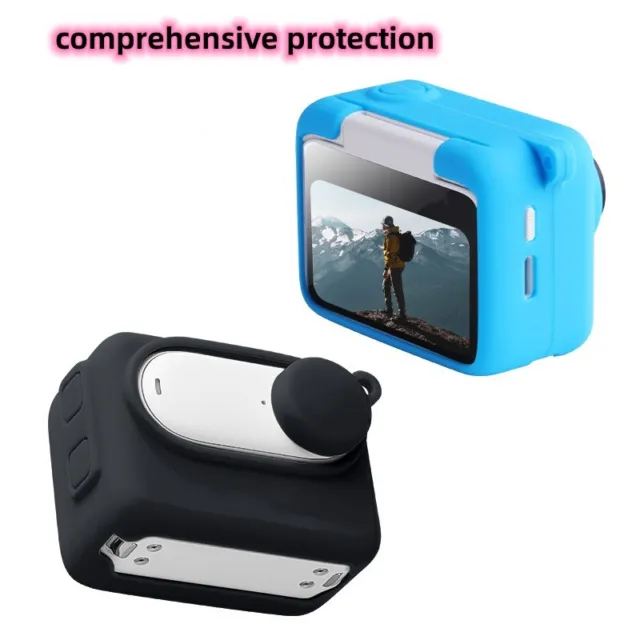 Protective Silicone Case Lens Cap Cover for For Insta 360 GO 3 Action Camera