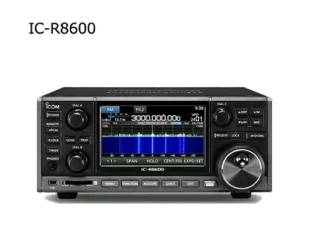 ICOM IC-R8600 Bureau Débloqué Bande Radio Récepteur Boîte Ssb / Am/Fm / Wfm / Cw