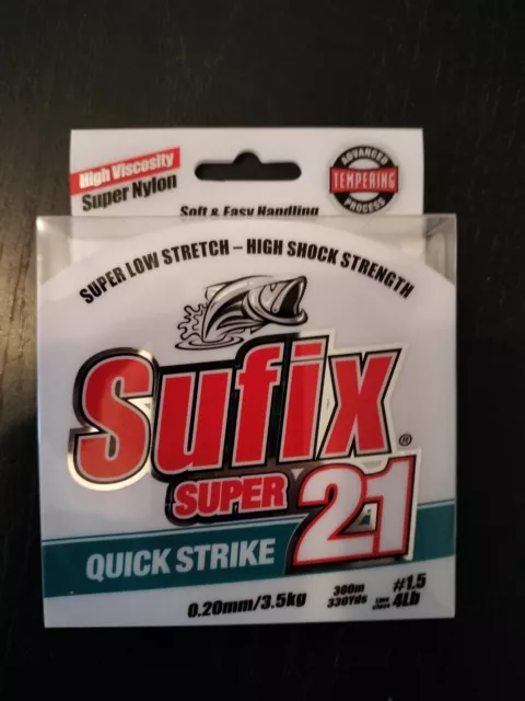 sufix super 21 monofilament bobine de fil de pêche de 300m 0,20 mm