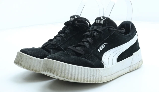 PUMA Womens Black Leather Trainer UK EU