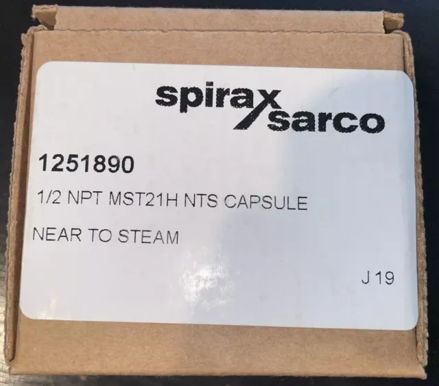 SPIRAX SARCO MST21 Steam Trap Thermostatic 1/2NPT oem 1251890 Steris P117903554