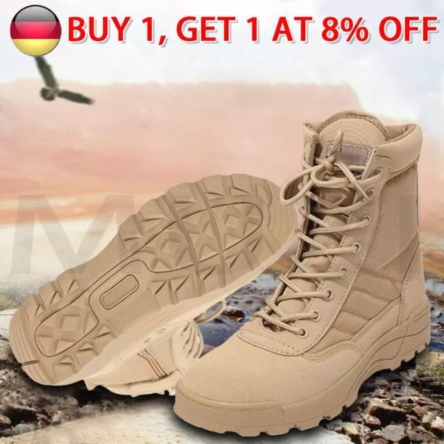 # Armee-Kampfstiefel zum Schnüren, atmungsaktiv, hoch oben, leicht, für Herren (