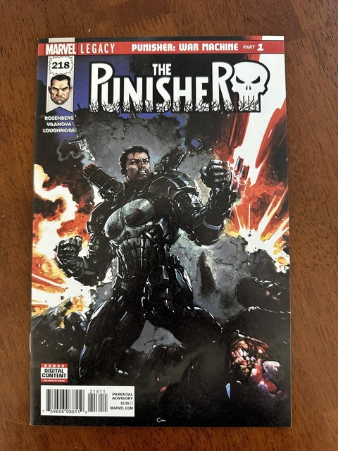 The Punisher #218 First Appearance Punisher War Machine Armor Key Comic 🔑