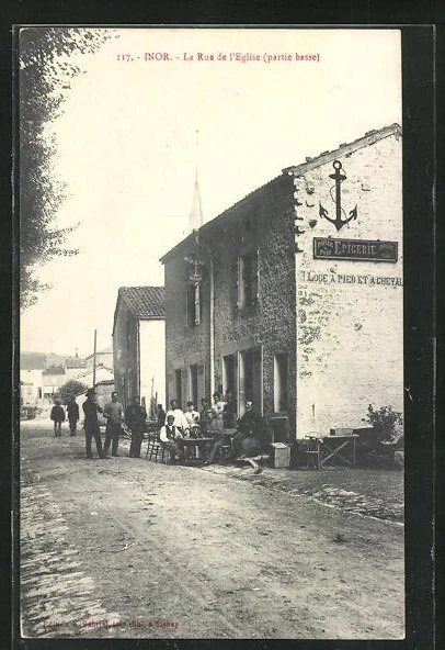 CPA Inor, la Rue de l´Eglise