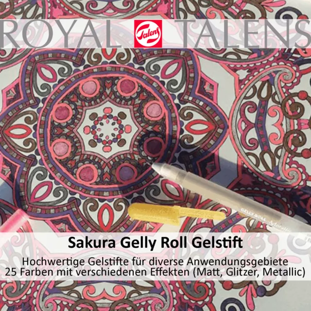 Royal Talens Gelstift Sakura, Gelly Roll, für Handlettering, Zeichnen & Co