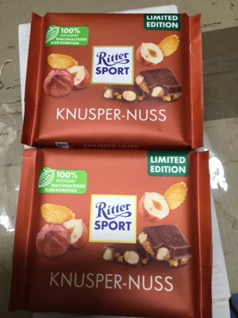 Konkursmasse limitiert Ritter Sport Knusper Nuss  10x100g MHD  01.24 Schokolade