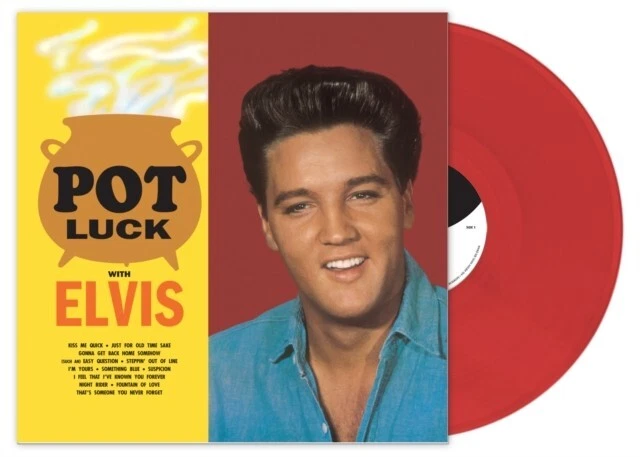 ELVIS PRESLEY POT Lucky Uk English Gb Board Lp Mono Rack EUR