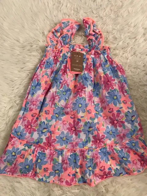 Monsoon Dress Girls Age 5-6 Years New With Tags