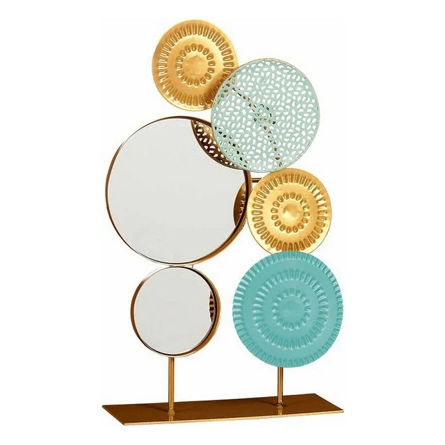 Figura Decorativa Flores Mural Cristal Metal [23 x 35,5 x 8 cm]
