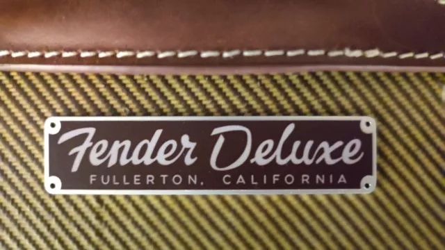 NAMEPLATE REMAKE FENDER Tweed Deluxe 5e3 Amp Logo