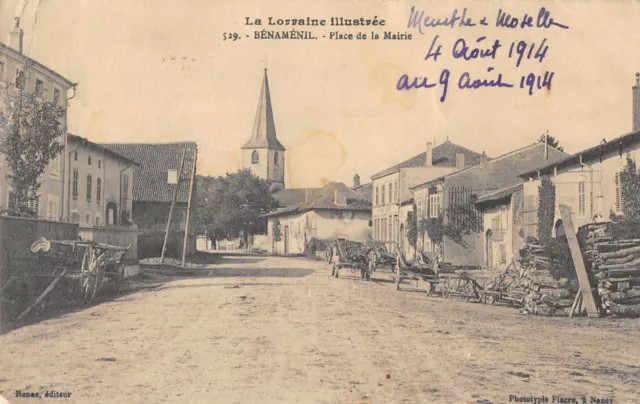 Cpa 54 Benamenil Place De L'eglise
