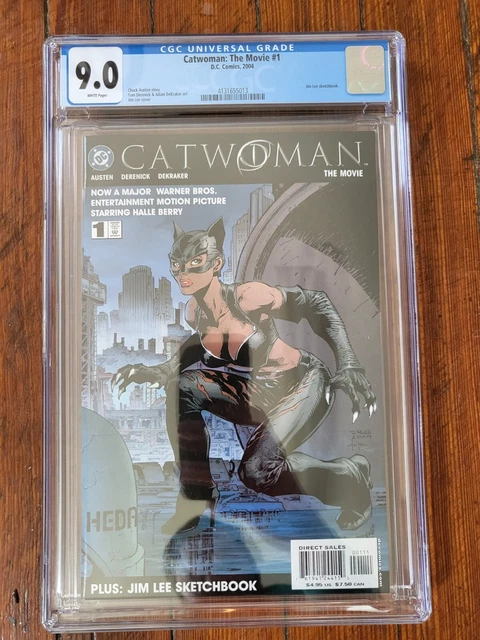 2004 DC Comics Catwoman The Movie #1 Plus Jim Lee Sketchbook cgc 9.0