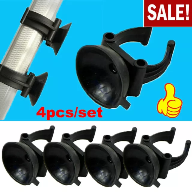 4 X AQUARIUM HEATER CLIPS and SUCKERS Suction Cups For Fish Tank Thermostat