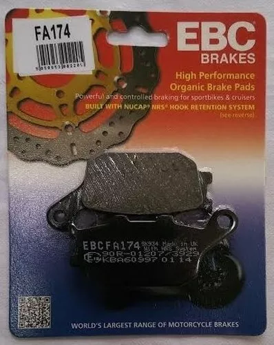 EBC Organic REAR Disc Brake Pads (1 Set) Fits KAWASAKI Z750 (2007 to 2011)
