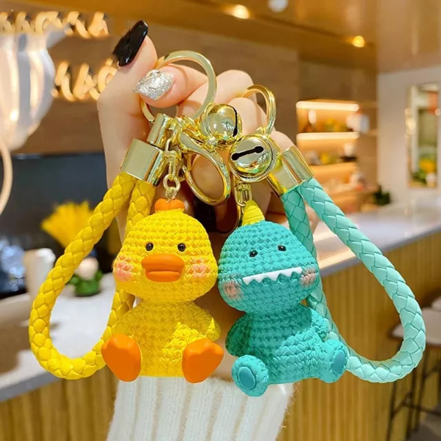 1PC Doll Pendant PVC Animal Dolls Keyring Blushing Animal Keychain Bag Keyring