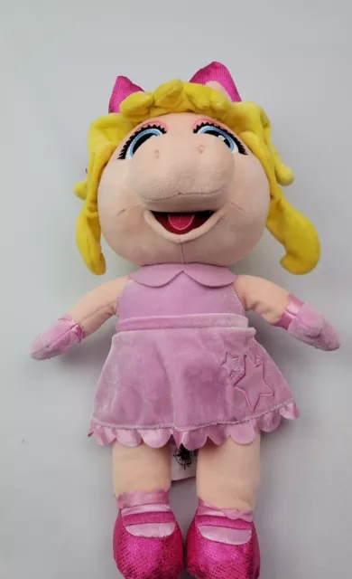 Disney Jr. Muppet Babies Baby Miss Piggy 14” Plush Doll Pig Stuffed Animal Toy