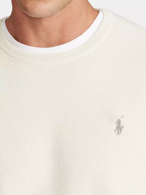 POLO RALPH LAUREN Cotton sweater with embroidered logo, XS 2