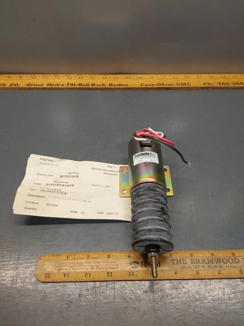 NOS Genuine Trombetta P613-C1V12 Fuel Shutdown Solenoid Valve. Blue Bird 1286426