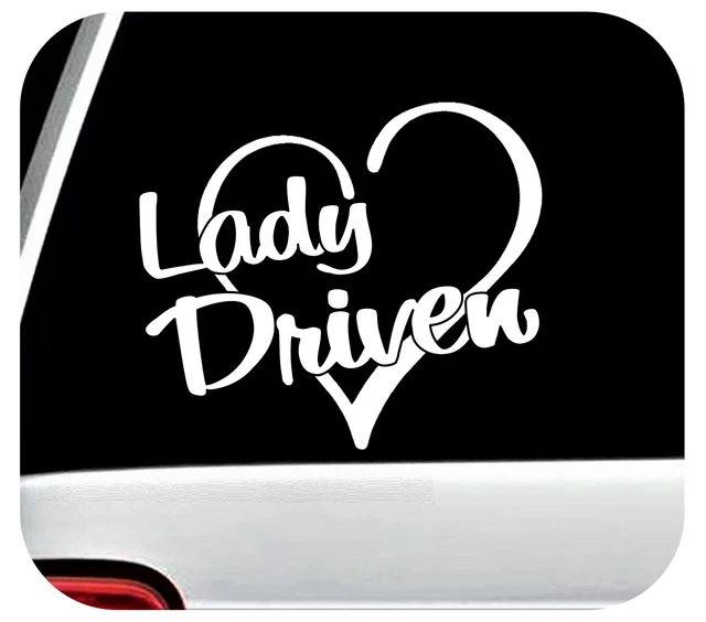 Lady Driven Vinyl Decal Sticker Drift Car Stance Slammed JDM Hellaflush BG 947