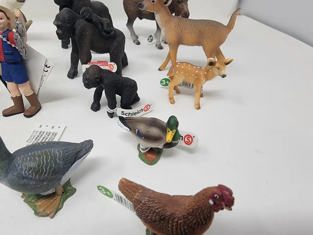 Lot Figurines Schleich Chiens - Vintage 2000 - Très Bon État - Collection Animaux