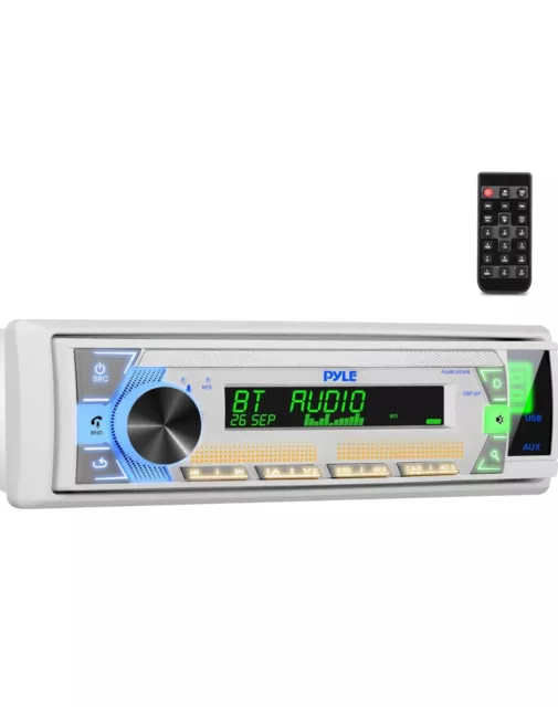 NIB Pyle Bluetooth Car Radio Headunit AM/FM Audio Receiver MP3/AUX/USB 1DIN 300W