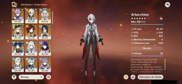 Compte Genshin Impact AR56 Avec Yae Miko Et Wriothesley + Arme Signature - Pour PC/Android