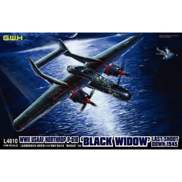 Maquette Avion Wwii Usaaf Northrop P-61b 'black Widow' Last Shoot Down 1945 Grea