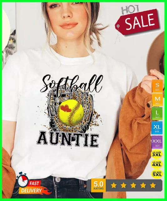 Softball Auntie Shirt, Softball Aunt Shirt, Auntie Life, Softball Shirt For Aunt