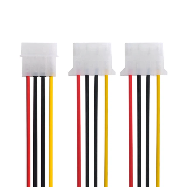 IDE 4 PIN to Dual IDE Y Splitter 10cm Hard Disk Power Supply Extension