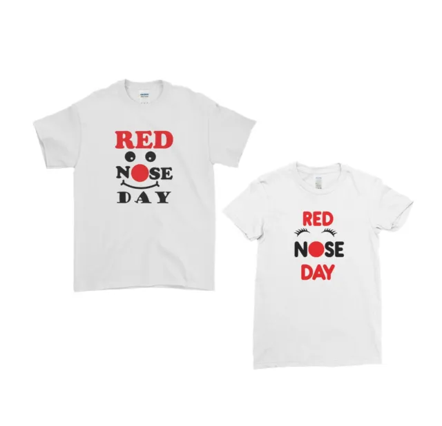 T-shirt giorno naso rosso 2022 per uomo donna ragazzi ragazze bambini