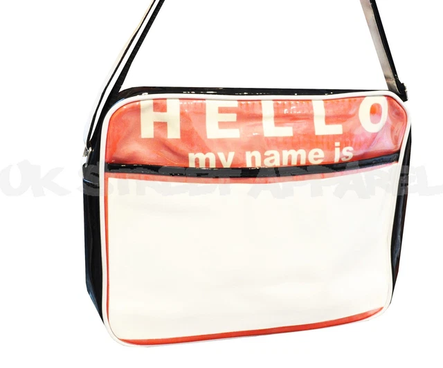 Postman Bag Hello My Name Is Graffiti Tag Style School Carry Messenger PB45
