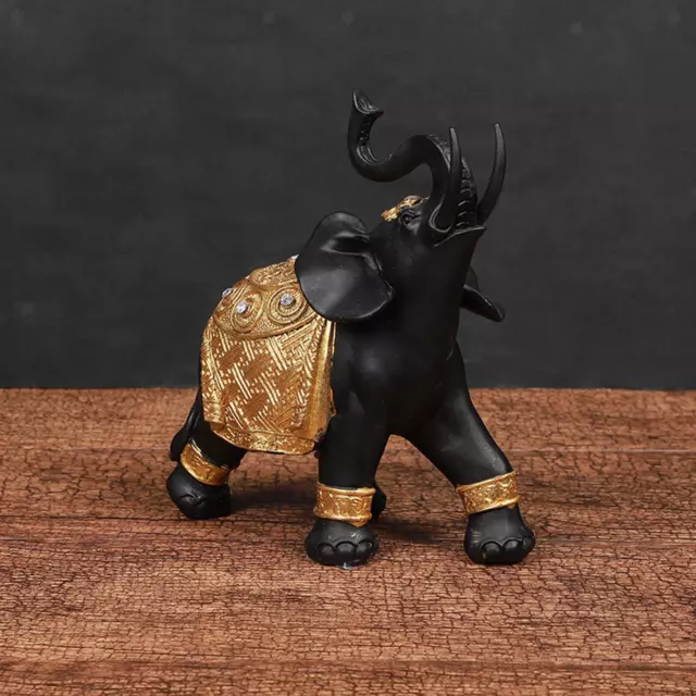 Thai Elephant Statue Lucky and Peaceful Figurine Collectible for Living Room