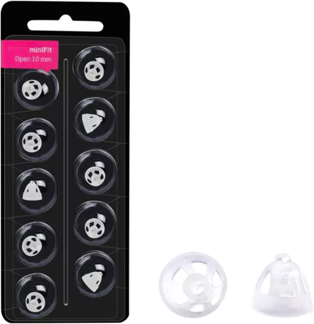 Hearing Aid Domes MiniFit Open Dome 10mm Ear Tips for Oticon Hearing Aids