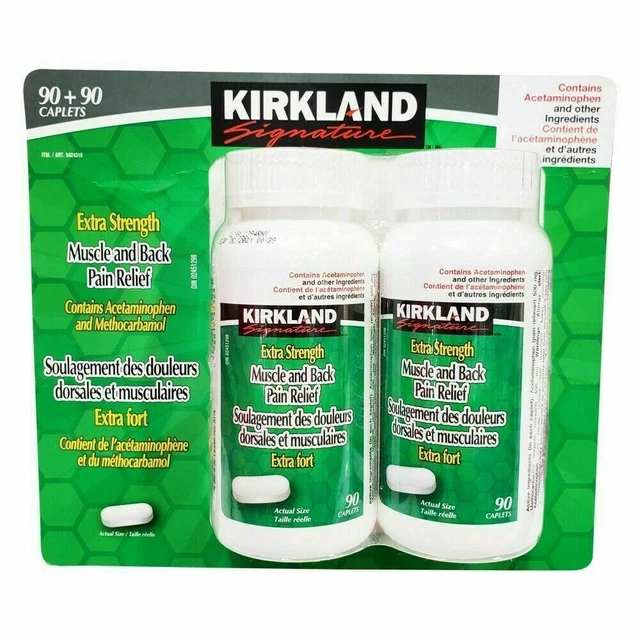 Kirk Land Signature Extra Strength Muscle & Back Pain 2 X 90 Total 180 Caplets