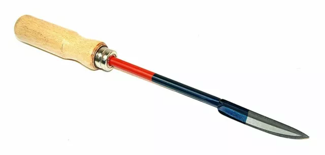 Spatule Cuillère Dreikant-Löffelschaber Grattoir Rayures Manche en Bois 200 MM
