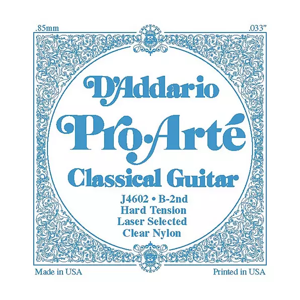 D'addario Pro Arte Classical Guitar J4602 B-2nd  Single Nylon String