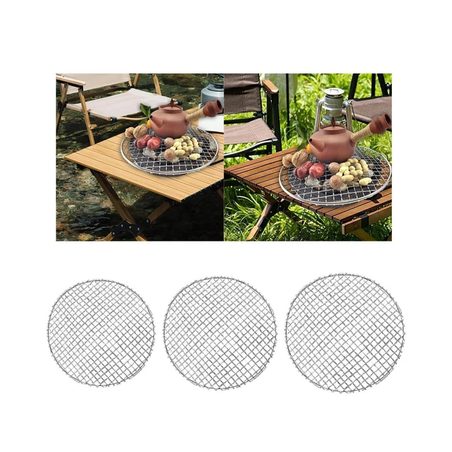 Filet filaire de Barbecue en maille d'acier inoxydable, pour Camping, fêtes