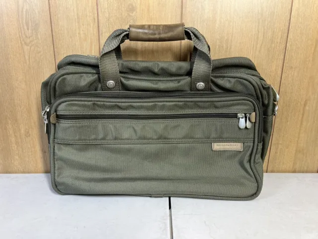 BRIGGS & RILEY TRAVELWARE Nylon Carry-on Weekend Duffle Bag - Olive Green