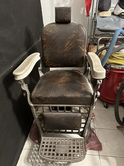 emil j paidar antique barber chair