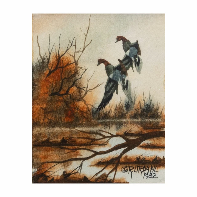 JAMES HAUTMAN FOWL Weather Canvasbacks Print 502/5000 Signed
