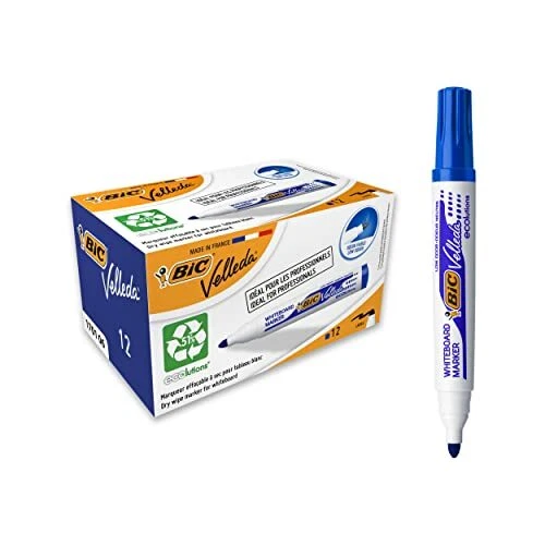 BIC Velleda 1701 ECOlutions Feutres pour Tableau Blanc Effaçables à Sec à Poi...