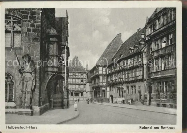 41412413 Halberstadt Roland-Denkmal am Rathaus Halberstadt